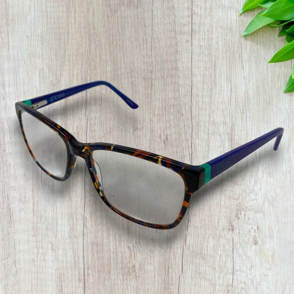 Gwen Stefani x gx Studio Eyeglasses Frames Only GS05 Navy/Green/Tort 54-16-135mm